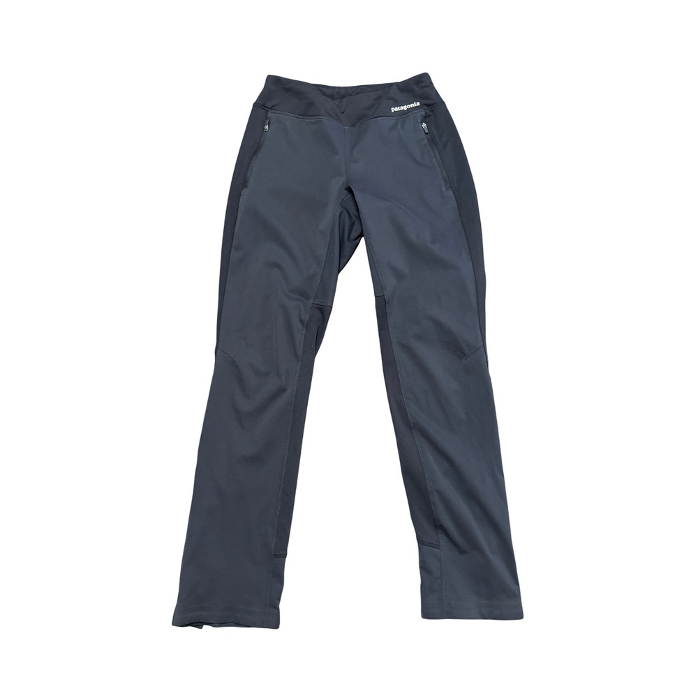 Patagonia Wind Shield Pants Womens Small Black Excellent Softshell STY24107